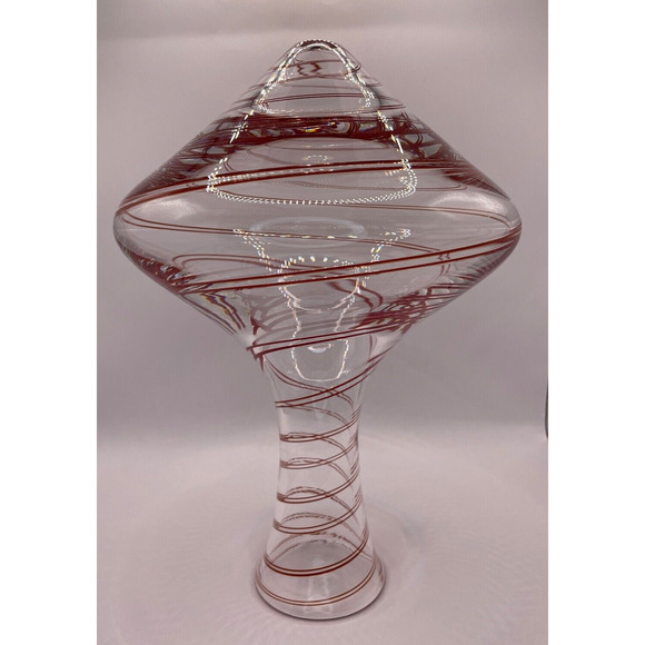 Signed Nicholas Kekic Rolling Red Wine Decanter - Blown Glass - Pre-owned - Picture 4 of 9